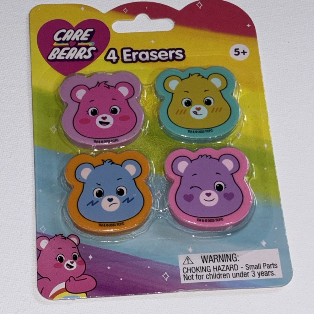 Care Bears Eraser Party Favors Care Bear ERASERS NEW Set of 13